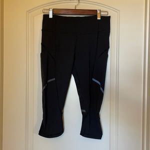 Lululemon Black Crop Leggings Size 6